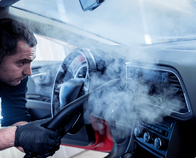 Inside and out car cleaning